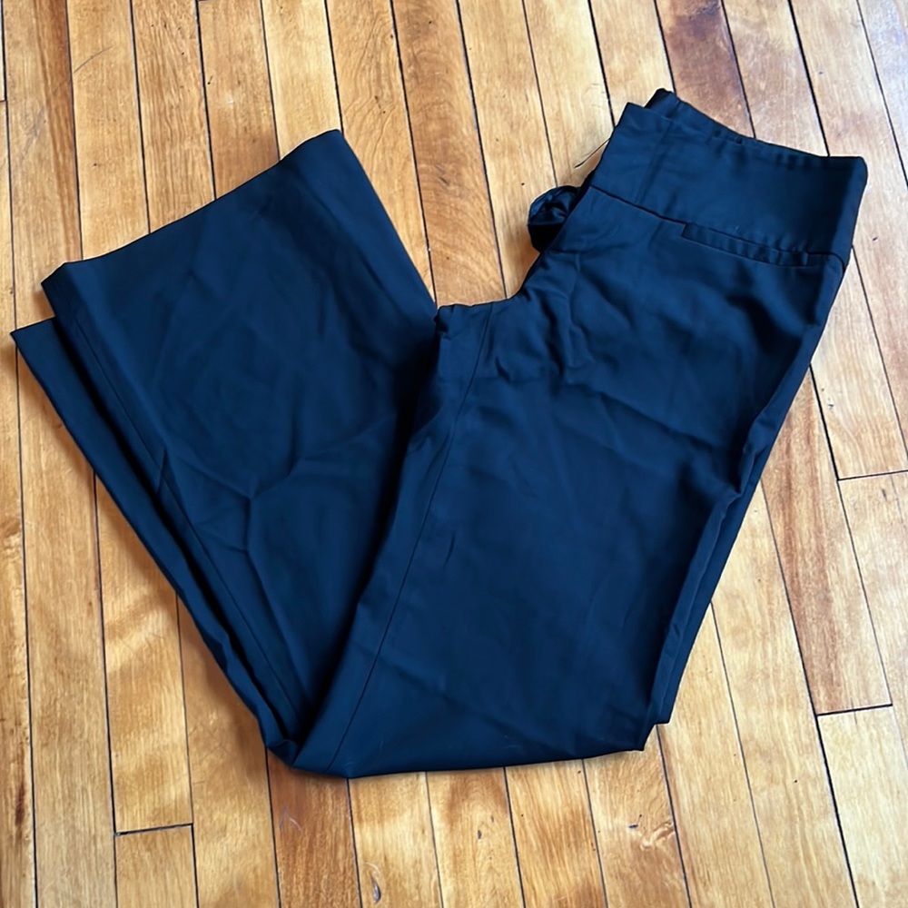 Alice + Olivia Black Wide-Leg Pants